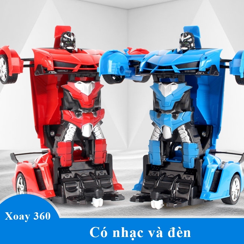 Điều khiển từ xa Xe điện Một phím Biến dạng Robot King Kong, Đồ chơi cho trẻ em trai và trẻ em gái