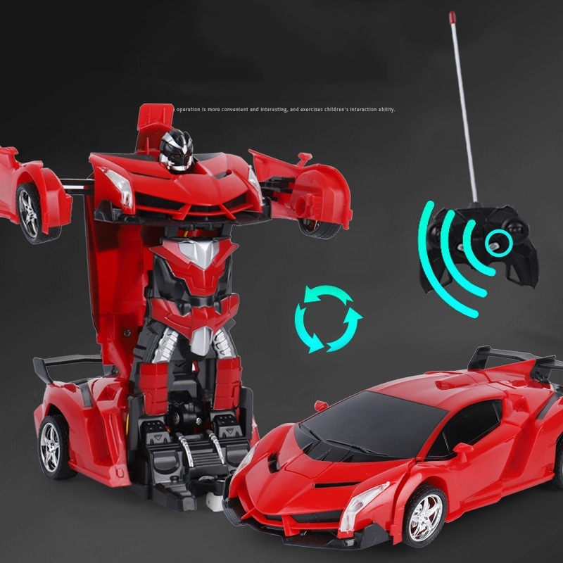 Điều khiển từ xa Xe điện Một phím Biến dạng Robot King Kong, Đồ chơi cho trẻ em trai và trẻ em gái