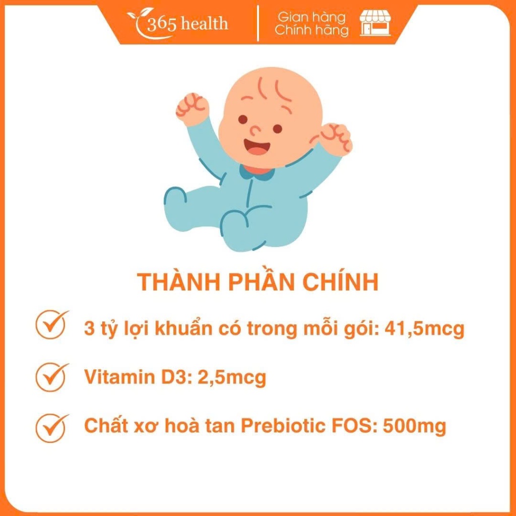 [Chính hãng] Men Vi Sinh Optibac Babies & Children 30 gói, Men Vi Sinh Optibac Cho Trẻ