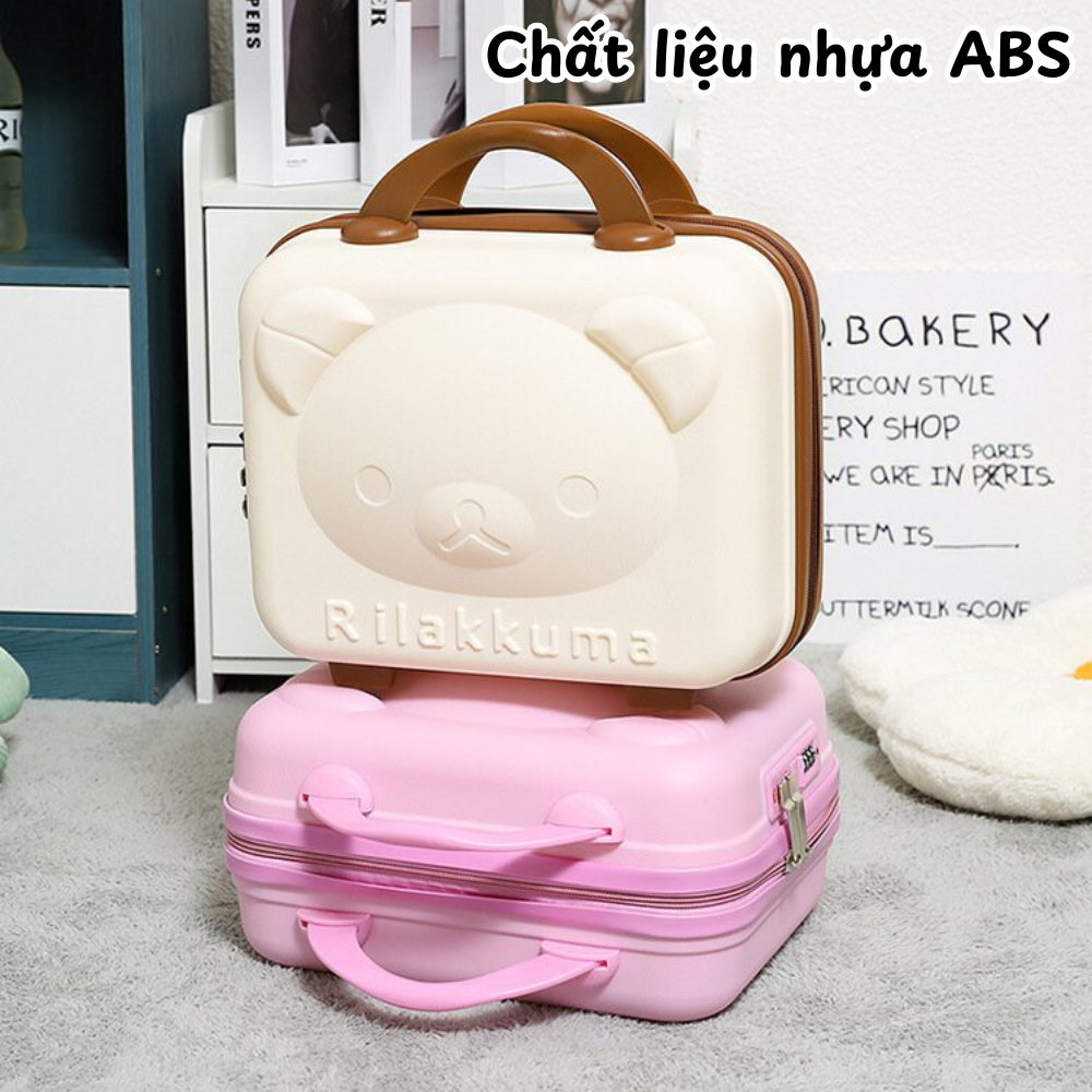Túi Đựng Mỹ Phẩm Cầm Tay Hình Gấu Dễ Thương, Hộp Đựng Đồ Trang Điểm Du Lịch Chống Nước Cao Cấp
