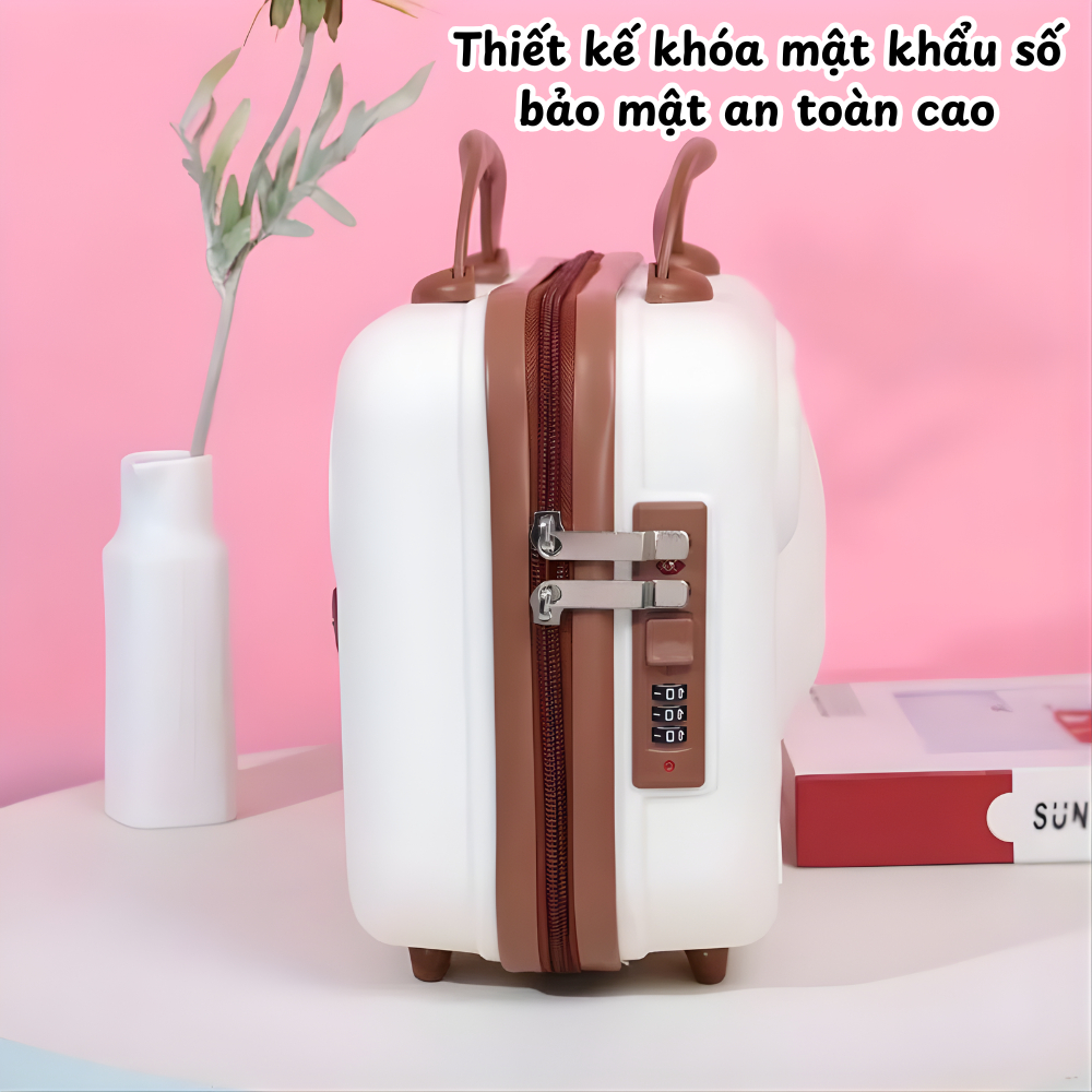 Túi Đựng Mỹ Phẩm Cầm Tay Hình Gấu Dễ Thương, Hộp Đựng Đồ Trang Điểm Du Lịch Chống Nước Cao Cấp