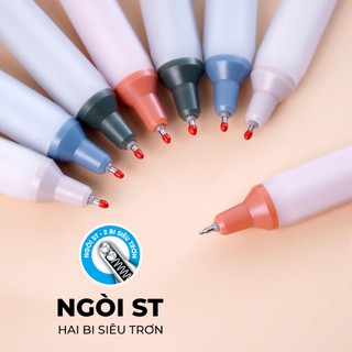 Combo Bút Gel Vintage Siêu Trơn Ngòi ST 0.5mm Classmate Viết Cực Mượt, Bút Không Tắc Mực, Đệm Tay Mềm
