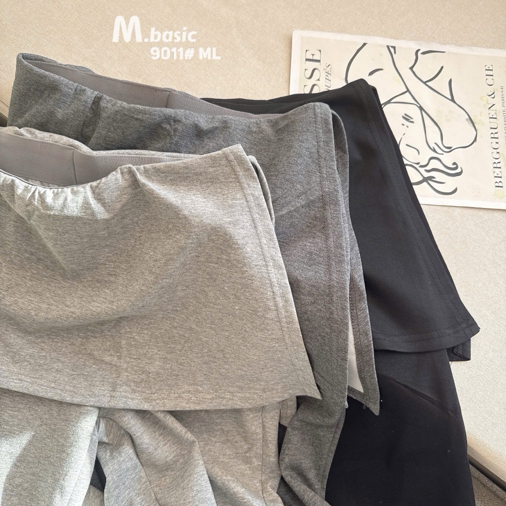 Quần Dài Nữ Dáng Micro Slim Ống Loe Thiết Kế Giả Váy Chất Cotton Mịn Mát Q.Zhau Siêu Đẹp Hot Trend - SANA CLOSET #9011