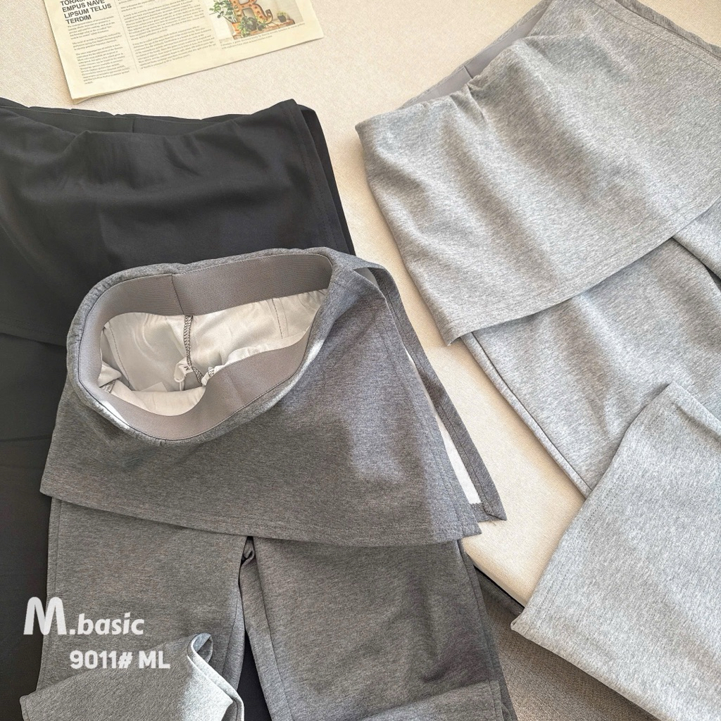 Quần Dài Nữ Dáng Micro Slim Ống Loe Thiết Kế Giả Váy Chất Cotton Mịn Mát Q.Zhau Siêu Đẹp Hot Trend - SANA CLOSET #9011