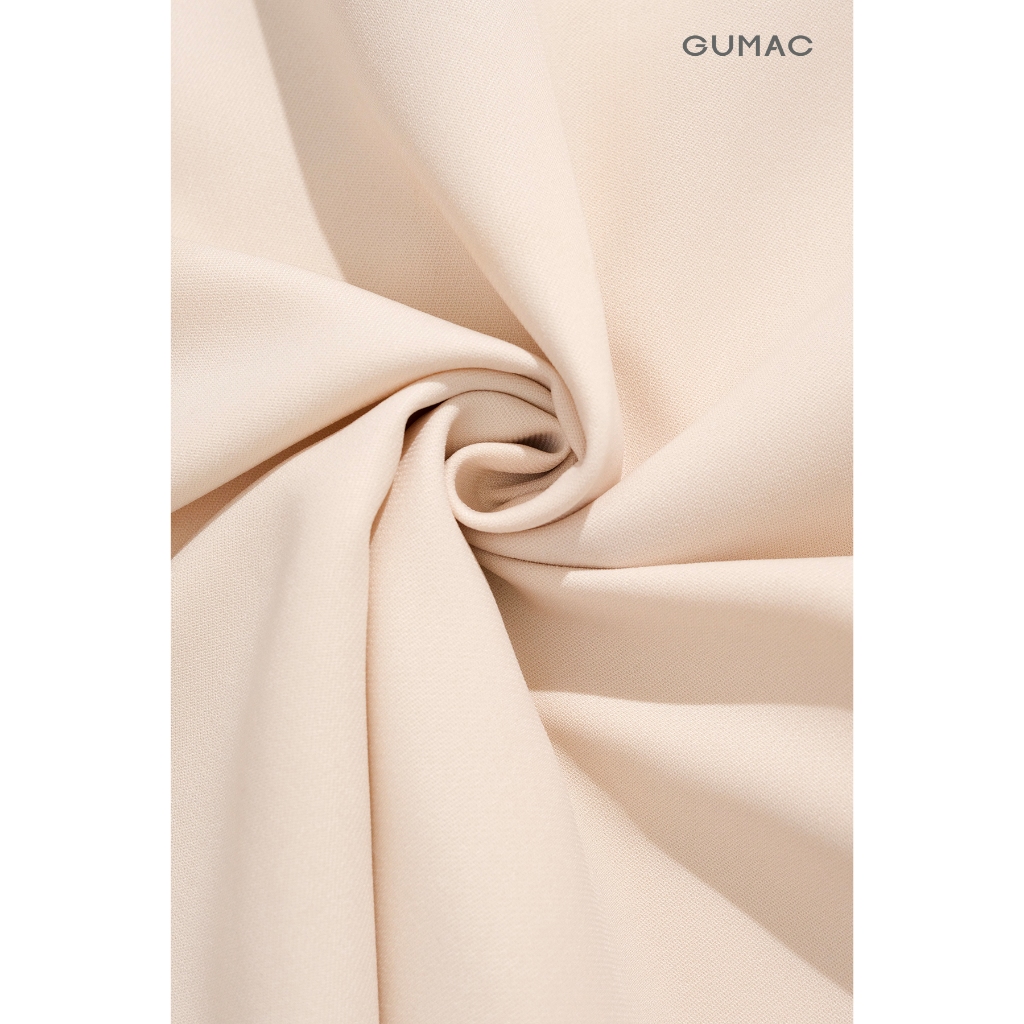 Set Lẻ Áo Peplum Nữ GUMAC Cổ Sam Tay Ngắn LAG0106 - Chân Váy Midi Dáng A Basic Thanh Lịch LVG0105 - LVG0114
