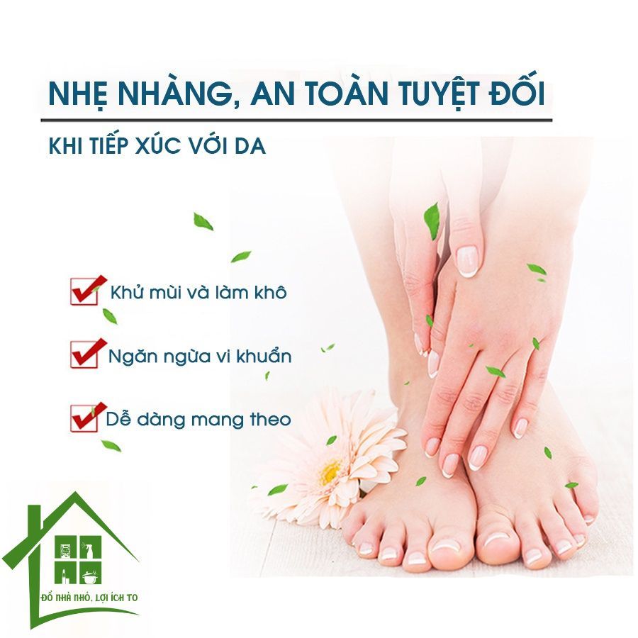 Bình xịt khử mùi hôi giày dép Nano Bạc diệt khuẩn, chai sịt làm thơm tủ quần áo, hết mùi tất chân.