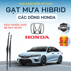 Gạt Mưa Ô Tô HONDA CIVIC, CITY, CR-V, HR-V, BR-V, ACCORD, BRIO... Lưỡi Silicon NANO Gạt Sạch Êm.HD3K