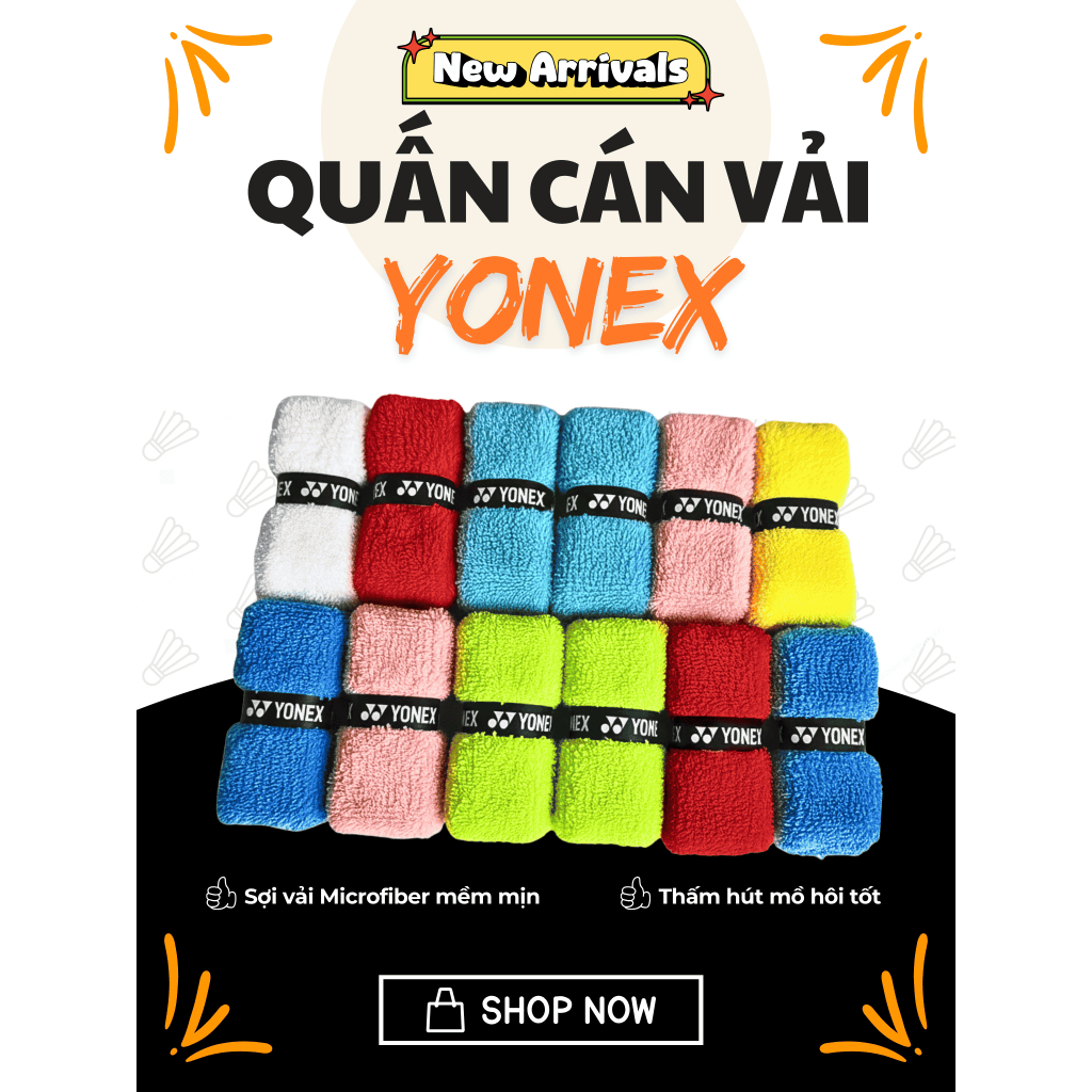 [Giá tốt nhất] - Quấn cản vải YONEX siêu thấm hút - Gói 1 chiếc