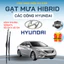 Gạt Mưa Ô Tô HYUNDAI SONATA, ACCENT, SANTAFE, TUCSON, ELANTRA... Lưỡi Silicon NANO Gạt Sạch Êm.3K