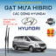Gạt Mưa Ô Tô HYUNDAI STAREX, ELANTRA, ACCENT, SANTAFE, TUCSON, ELANTRA Lưỡi Silicon NANO Gạt Sạch.3K