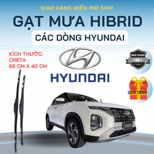 Gạt Mưa Ô Tô HYUNDAI CRETA, ACCENT, SANTAFE, TUCSON, ELANTRA PORTER... Lưỡi Silicon NANO Gạt Sạch.3K