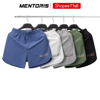 Quần Đùi Thể Thao Nam MENTORIS Vải Gió Cao Cấp, Form Dáng Gọn Gàng, Phù Hợp Tập Gym Chạy Bộ MSR2615