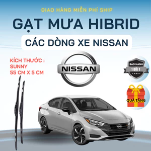Gạt Mưa Ô Tô NISSAN SUNNY, NAVARA, SUNNY, XTRAIL, ALMERA, TEANA ...Lưỡi Silicon NANO Gạt Sạch Êm. 3K