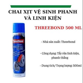 Chai Xịt Tẩy Rửa, Phanh Thắng Cho Ô Tô Và Xe Máy ThreeBond TB6602B Brake & Parts Cleaner 620ml