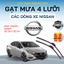 Gạt Mưa Ô Tô NISSAN SUNNY, NAVARA, X-TRAIL, ALMERA, TEANA, LIVINA Silicon 4 Lưỡi Gạt Sạch Êm. NS 4 L