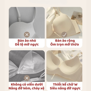 Áo Ngực Nữ Đệm Mỏng 1,5cm Phom To Không Gọng ENMA Nâng Đẩy Ngực Tự Nhiên Che Mỡ Nách BRA09