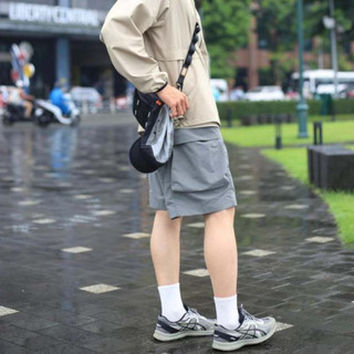 3PhầnTư - Quần Short Cargo Vải Taslan Dù Gió Nhăn Nhẹ Nhàng Thoáng Khí - BSHM24002