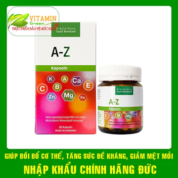 Vitamin tổng hợp A-Z Kapseln bổ sung 24 vitamin và khoáng chất cho cơ thể | Nhập khẩu chính hãng Đức