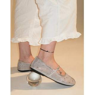 Mary Jane Bliss 0025 Studded Mesh Flat - Korea 🇰🇷