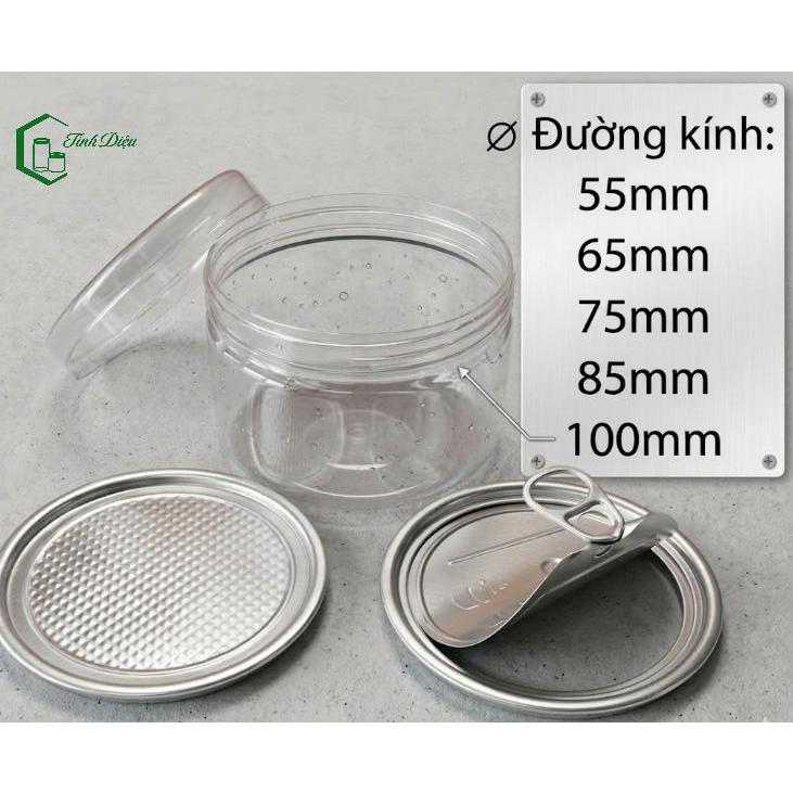 [Sỉ Tận Xưởng] Set 25 Hũ Nhựa PET Trong Dày Miệng 75 200-600ml Nắp Vặn Đựng Thực Phẩm Khô Hạt Sấy