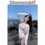 2Soonsumff bikini 3 mảnh buộc dây kèm áo khoác dài tay gợi cảm bộ đồ bơi cao cấp hàn quốc