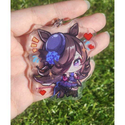 NEW Uma Musume Rice Shower Acrylic Charm and Keychains