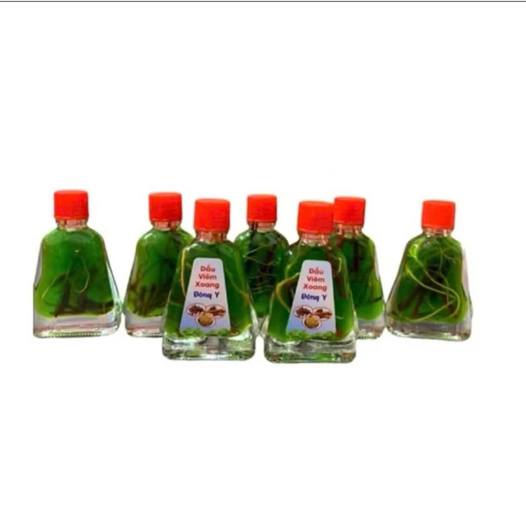 combo 11 chai dầu viêm xoang màu xanh 7ml có rễ