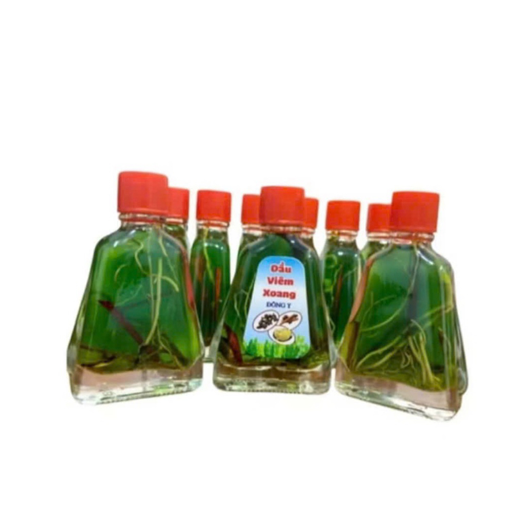 combo 11 chai dầu viêm xoang màu xanh 7ml có rễ