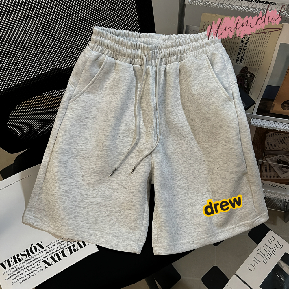 Quần Short Unisex Mặt Cười Mới Vải Cotton Da Cá Cao Cấp Nam Nữ - QSDR3W