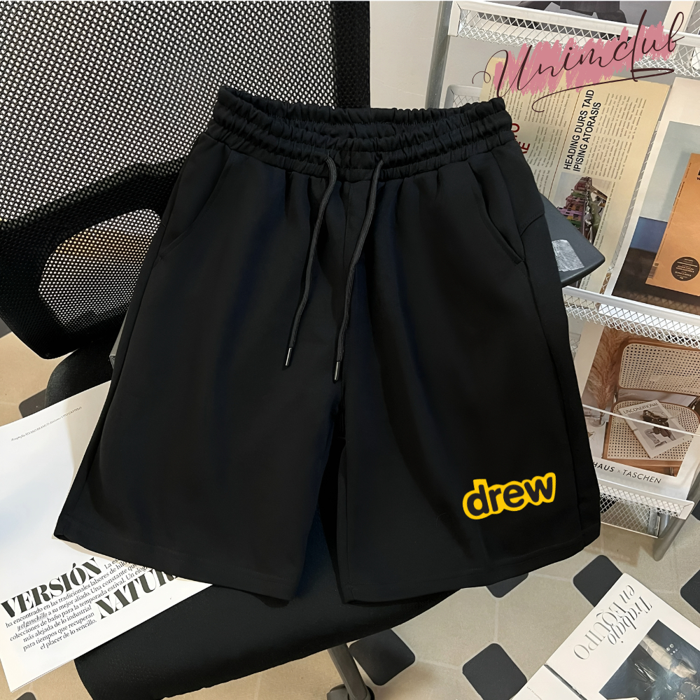 Quần Short Unisex Mặt Cười Mới Vải Cotton Da Cá Cao Cấp Nam Nữ - QSDR3W