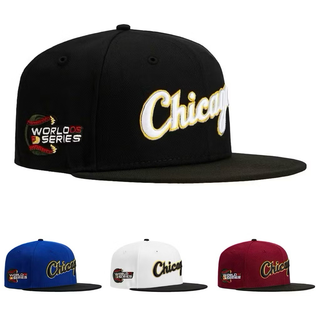 Mũ snapback cao cấp - Nón lưỡi trai hiphop thêu nổi chicago phối màu thời thượng cá tính nam nữ