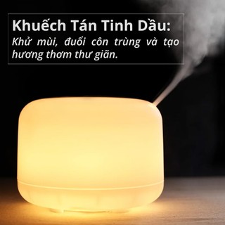 Máy Khuếch Tán Tinh Dầu Điều Khiển Từ Xa, Led 7 Màu, Máy Bù Ẩm, Đuổi Muỗi, Thơm Phòng Ngủ Ngon