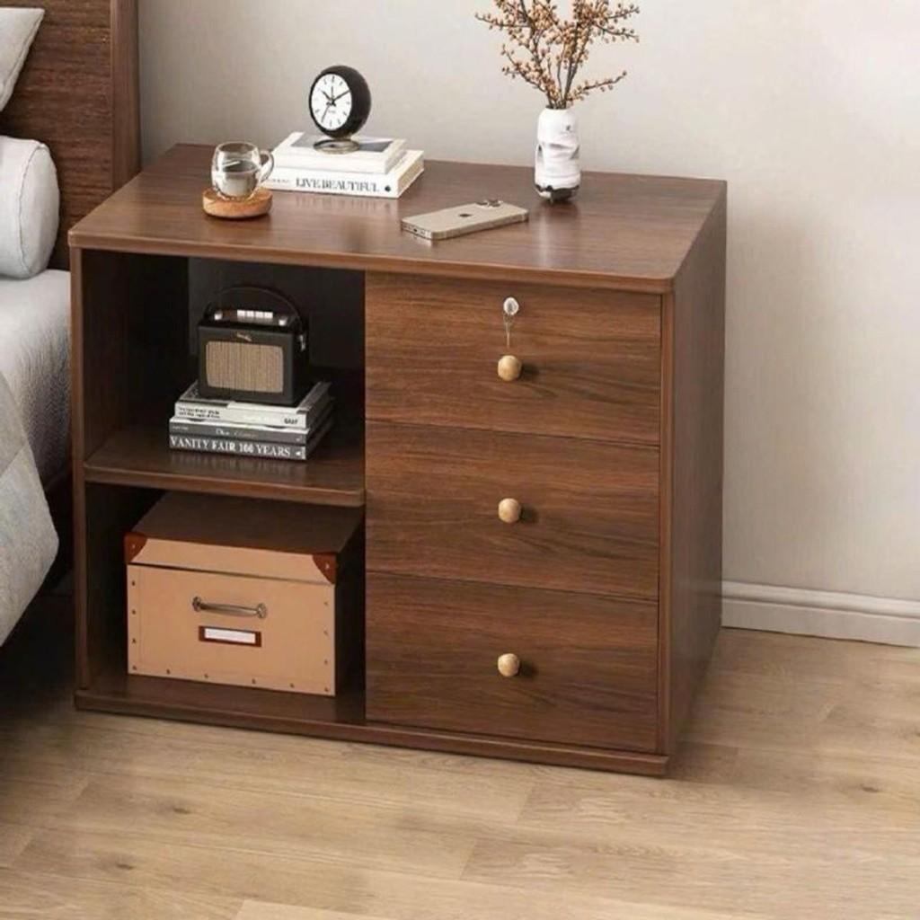 Tủ Để Đầu Giường 5 Ngăn Gỗ MDF Cao Cấp - Tab Đầu Giường Sang Trọng Bề Mặt Phủ Melamine Chống Ẩm Mốc