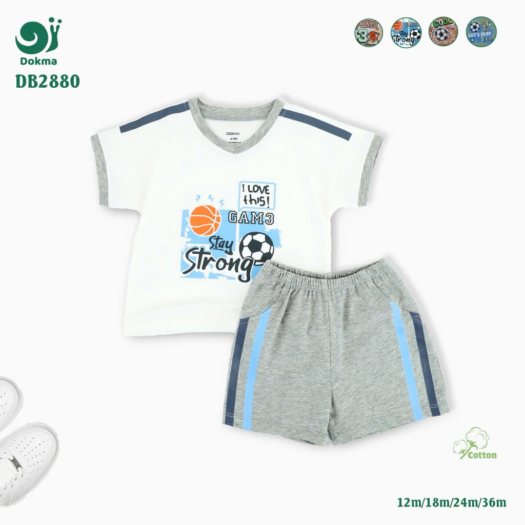 (8-13kg, 6-36M) Bộ Cộc Tay Dokma Cho Bé JB020 JB022 JB369 JB370 DB1603 DB2733 DB2880