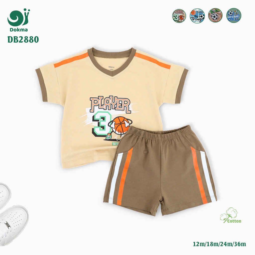 (8-13kg, 6-36M) Bộ Cộc Tay Dokma Cho Bé JB020 JB022 JB369 JB370 DB1603 DB2733 DB2880