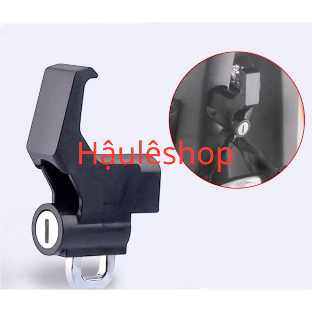 Móc Treo Đồ Xe Máy Kèm Khóa Chống Trộm Mũ Nón bảo hiểm