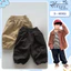 Quần kaki bé trai, bé gái Hibena Kids, quần kaki cho bé ống rộng bo cạp vải co giãn bé mặc đi học, đi chơi QT7