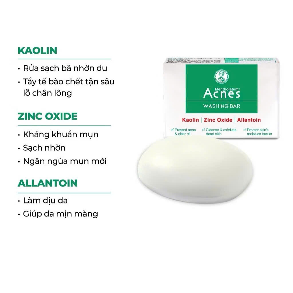 Xà phòng ngăn ngừa mụn Acnes Washing Bar 75g