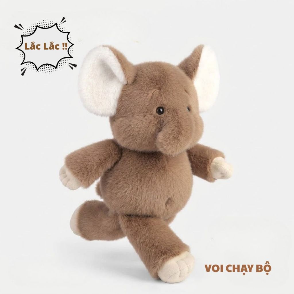 Gấu Bông Chạy Bộ Cáo,Bò Sữa,Chuột,Voi Cao Cấp, Thú Nhồi Bông Động Vật Chân Chạy Quà Tặng Đáng Yêu Cho Bé,Bạn Gái
