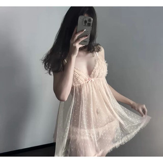 VÁY NGỦ REN CHẤM BI BIG SIZE