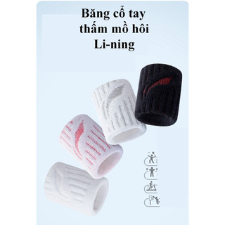 Băng cổ tay Li-Ning thể thao, thấm hút mồ hôi, bảo vệ cổ tay