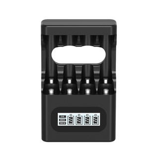Box sạc thông minh tự ngắt Beston M9501 có 4 khe sạc được cả Ni-MH 1.2V và Li-ion 1.5V chuẩn AA/AAA