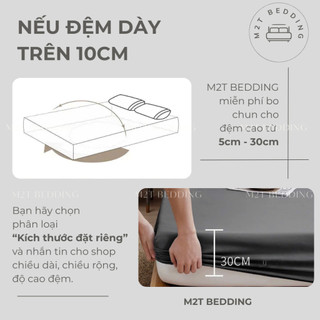 Bộ ga giường và vỏ gối Cotton Tici M2T Bedding - ga gối phong cách Hàn Quốc đủ size drap nệm