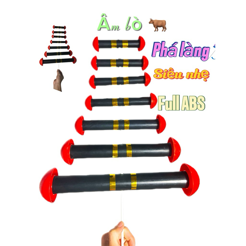 SÁO DIỀU 7 QUẢ D34 ÂM BÒ – NHỰA ABS PHUN CHỐNG VA ĐẬP – SIÊU NHẸ – ĐÃ QUẤN ĐAI – ÂM TRẦM UY LỰC VANG XA