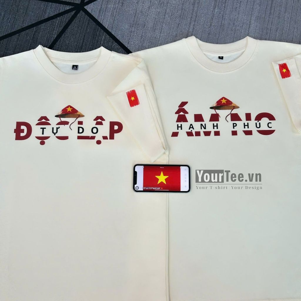 [ÁO THUN VIỆT NAM] Áo Thun Việt Nam Độc Lập - Ấm No Chất Liệu Cotton 100% Thoáng Mát YTVN2602