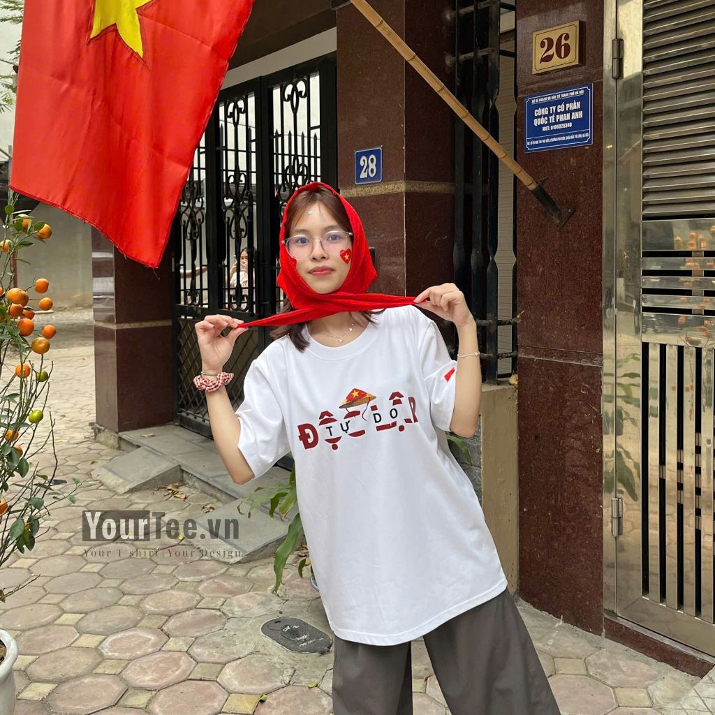 [ÁO THUN VIỆT NAM] Áo Thun Việt Nam Độc Lập - Ấm No Chất Liệu Cotton 100% Thoáng Mát YTVN2602