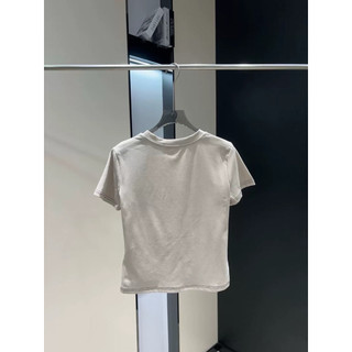 Áo phông cotton cổ tròn cộc tay hình ngựa đeo kính form gọn