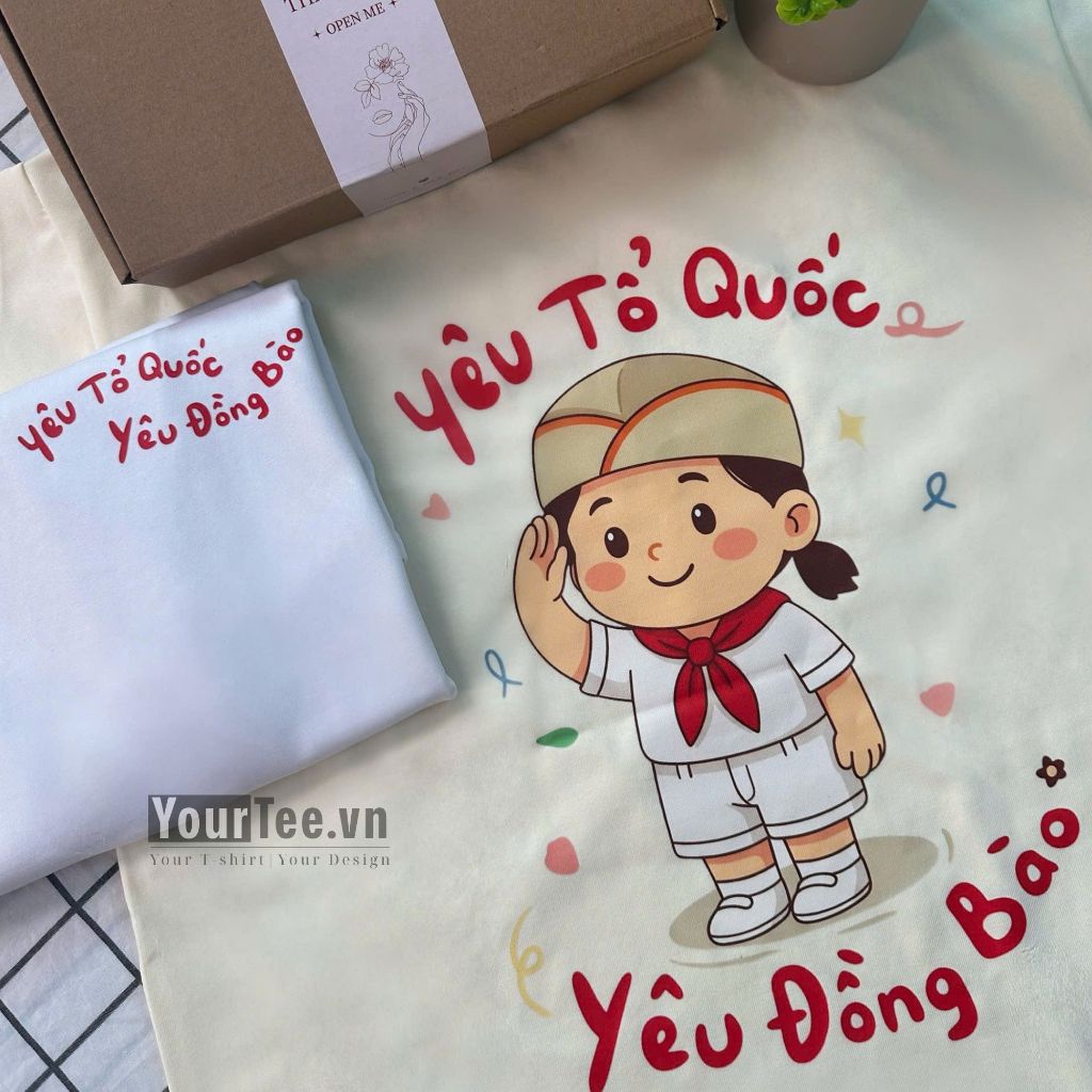 [ÁO THUN YÊU TỔ QUỐC VIỆT NAM] Áo Thun Việt Nam Thấm Hút Mồ Hôi Chất Liệu Cotton 100% 250GSM Thấm Hút Mồ Hôi YTVN2604
