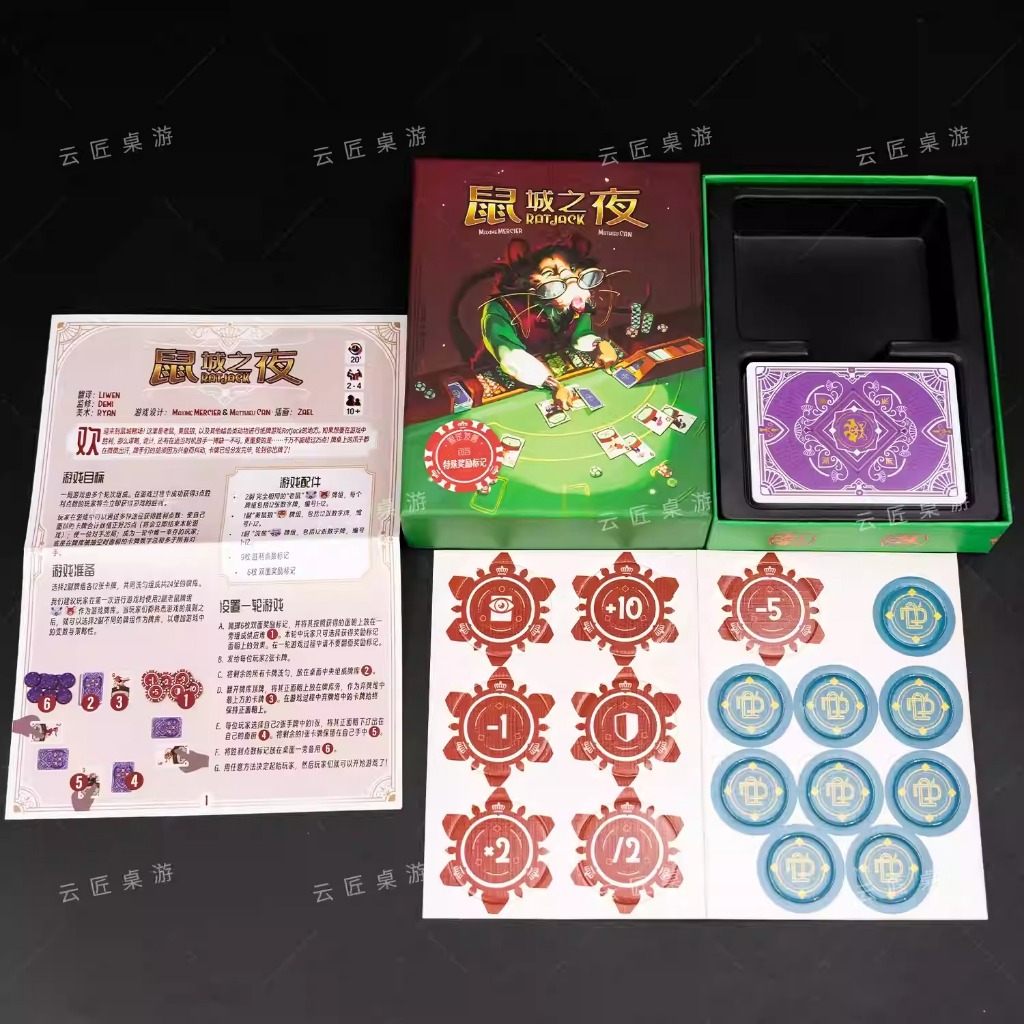[Luật Việt] Boardgame Ratjack trò chơi Casino thế giới ngầm bản Trung Engsub
