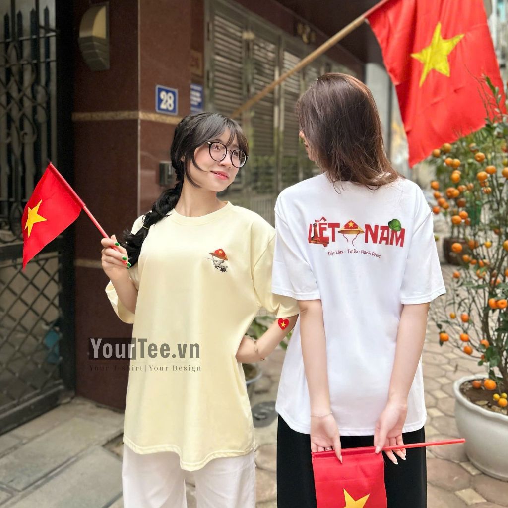 [ÁO THUN VIỆT NAM] Áo Thun Việt Nam Thoáng Mát Chất Liệu Cotton 100% Thấm Hút Mồ Hôi YTVN2605